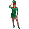 Unisex Elf Cosplay Set 6ks Příslušenství Elfí uši Zvonky Pompony Klobouk Pás Boty Punčochy Vánoční kostým