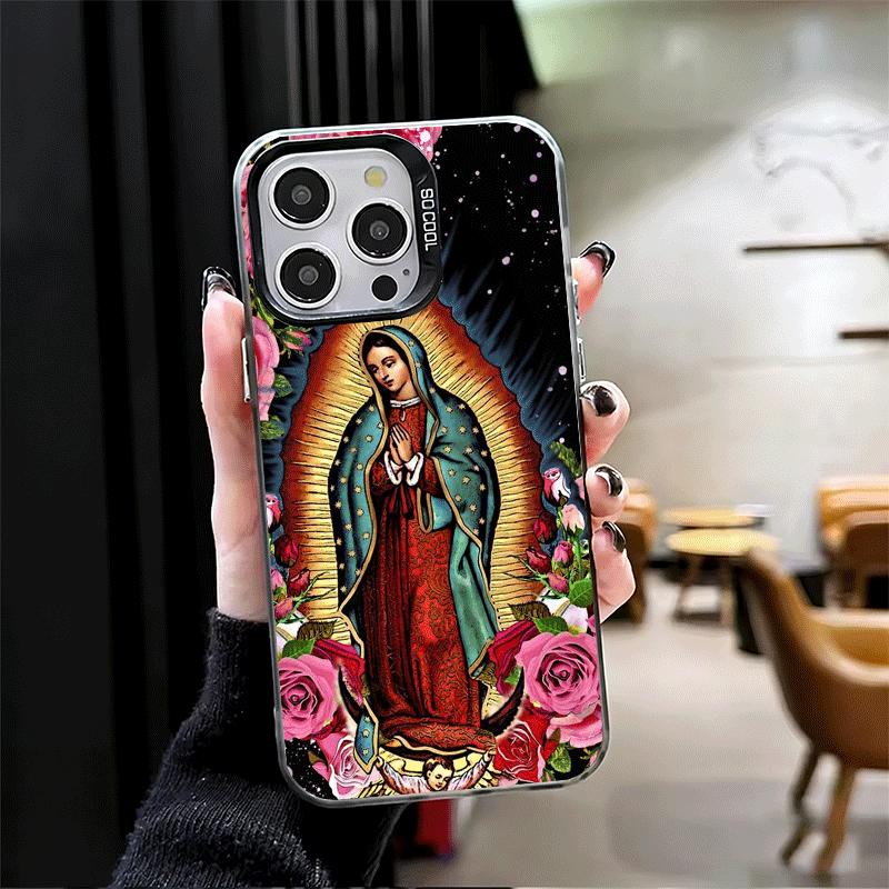 Virgen Mary Virgin De Guadalupe Soft Phone Case for iPhone 15 16 17 Pro Max 17Air 16E 14 Plus 13 12 Mini Shockproof Cover Back S