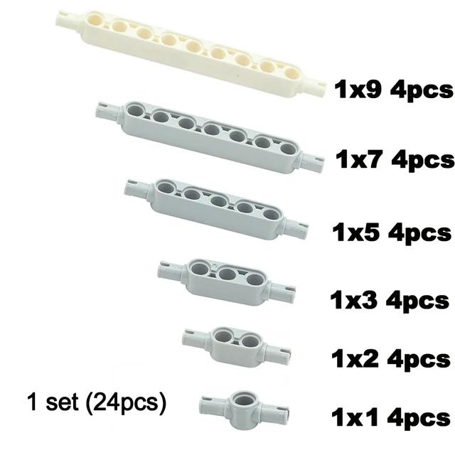 Technical MOC Thick Beam Studless Liftarm with Holes 1x3 1x5 1x7 1x9 1x11 Building Blocks DIY Toys