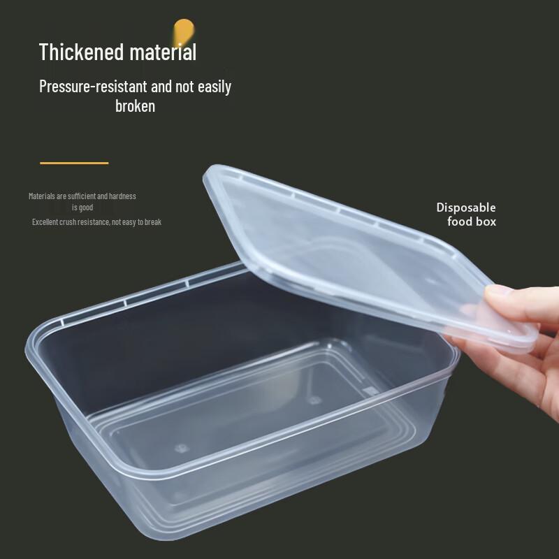 Einweg-Kunststoff-Lebensmittelbehälter mit Deckel