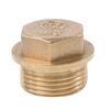 BSP 1/8"1/4"3/8"1/2"3/4'' Male&Female Threaded Brass Pipe Hex Head Brass Stopper End Cap Plug Plumbing Fitting Connector Adapter