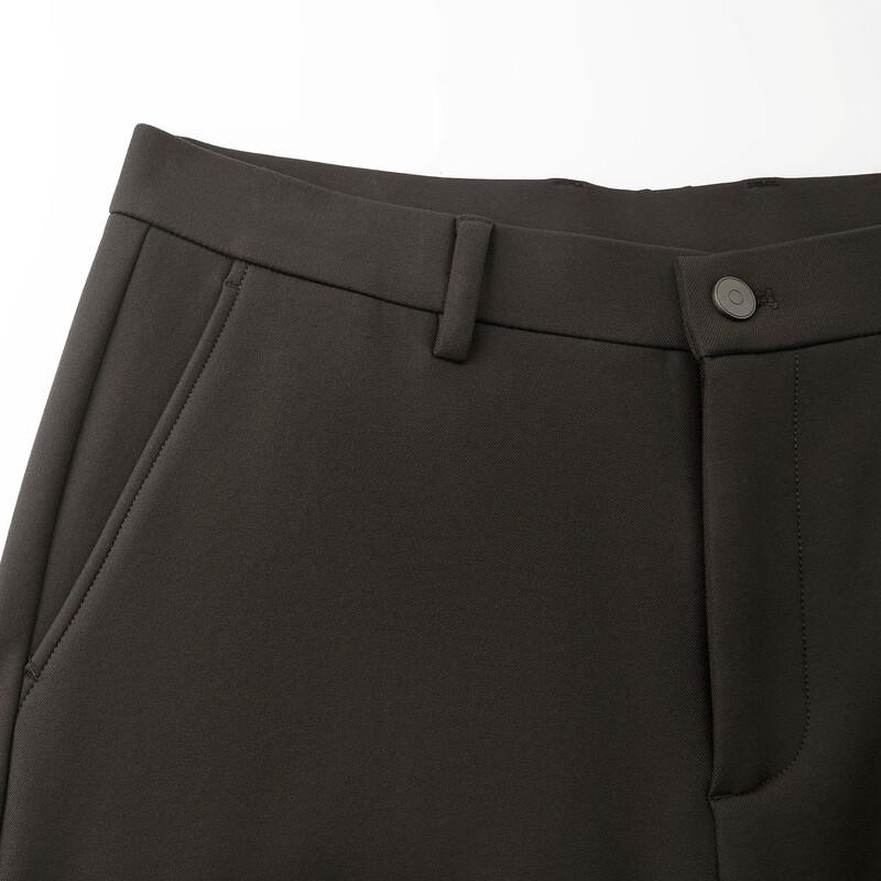 Shanshan Men's Autumn/Winter Thickened Silk Blend Straight-Leg Casual Pants