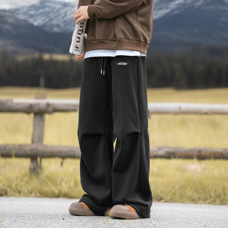 Men's Women's Oversized Spring Autumn Y2K Casual Baggy Wide Leg Pants Drawstring Pants Trousers Sweatpants For Men Korean Clothes