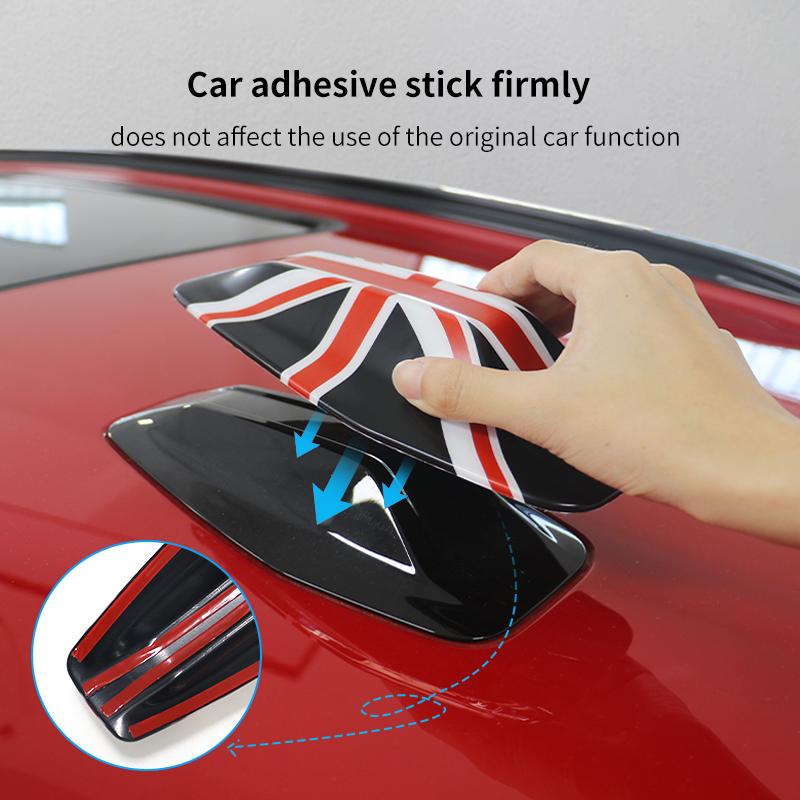 ABS Car Roof Aerial Antenna Cover Stickers Shell For BMW MINI Countryman U25 2024 2025 Car Exterior Trim Decorative Accessories