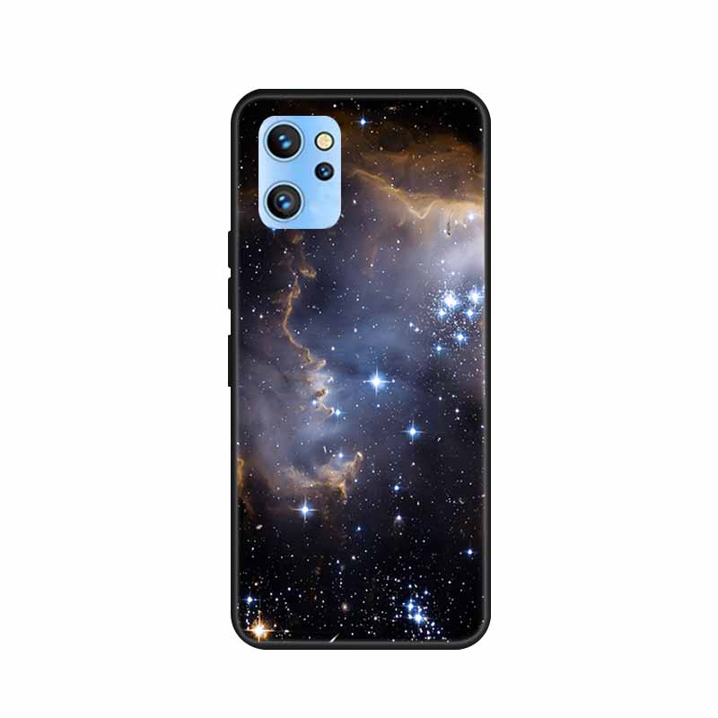 Etui do telefonu Umidigi A13 Pro 2022 Kwiaty Czarny Silikonowy Tylny Pokrowiec Miękki Pokrowiec TPU Do Umidigi A13S Etui A 13 S Coque Funda Torba