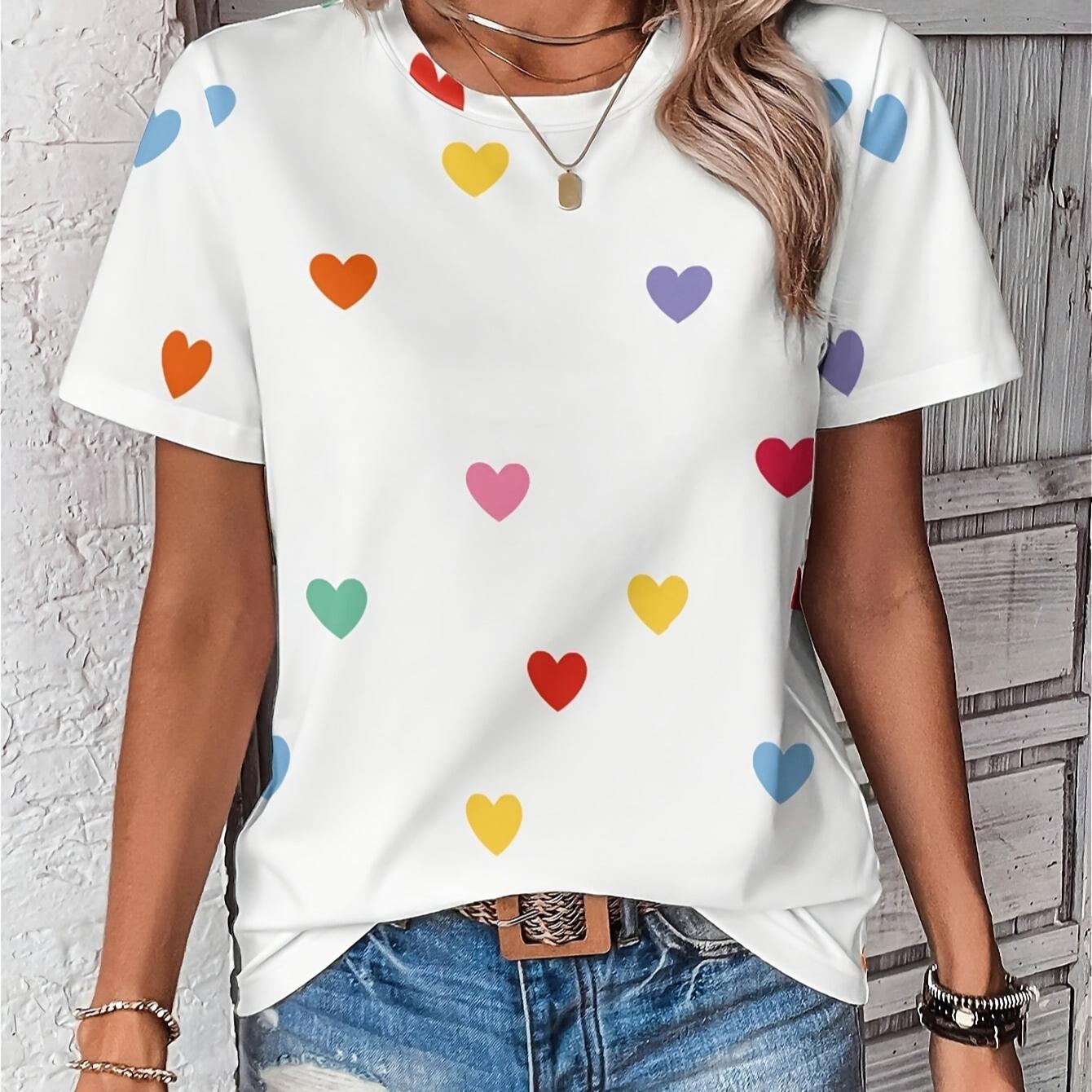 

Летняя новая повседневная свободная женская футболка с 3D-принтом 5XL