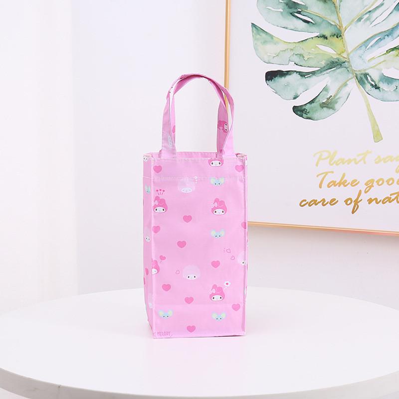 Hello Kitty Kuromi My Melody Cinnamoroll Pattern Cup Umbrella Canvas Storage Bag For Travel And Daily Use