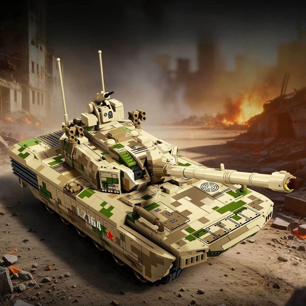 810 Teile Militärserie ZTZ-100 Kampfpanzer Spielzeug Bausteine OHNE KARTON