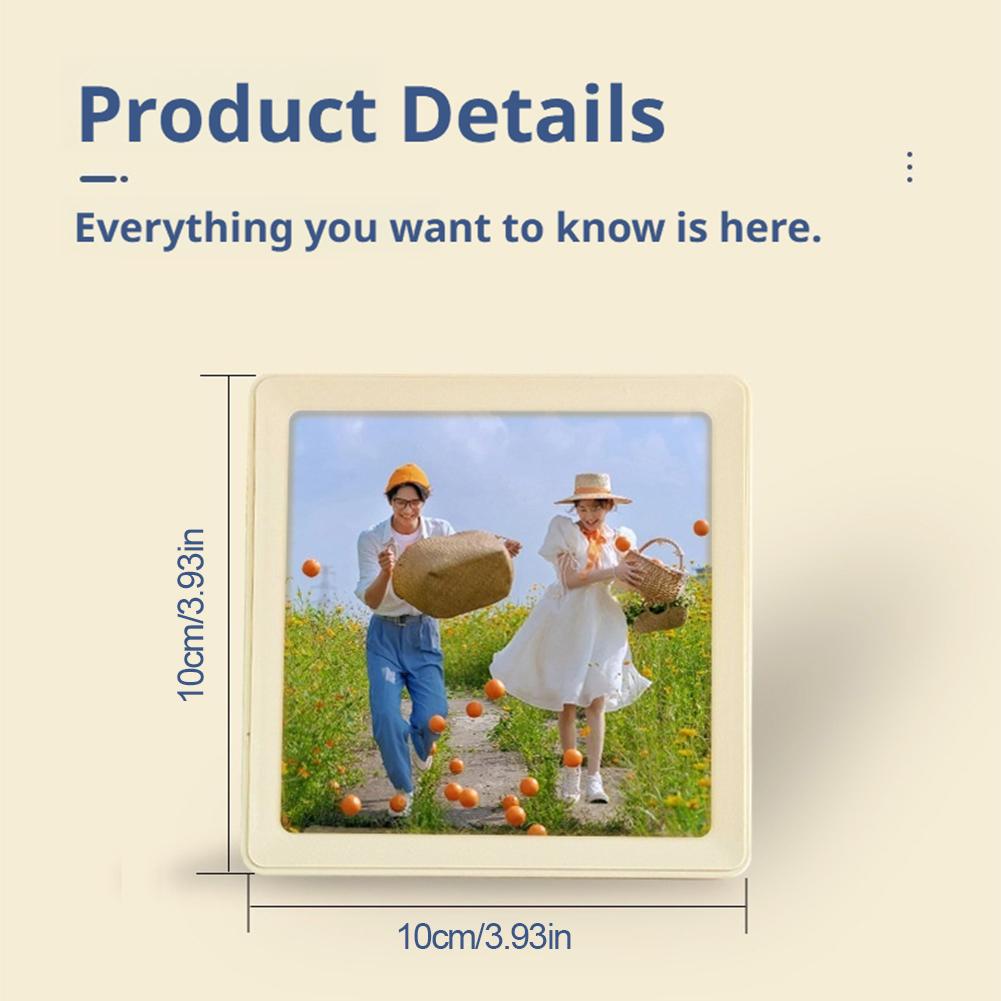 Multi Functional Bluetooth Wireless Music Photo Frame, DIY Photos, Messages, Timed Magnetic Music Refrigerator Stickers