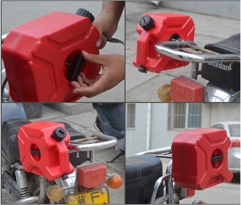 5L/1.3Gallon Handle Fuel Tank Jerry Cans Spare Plastic Petrol Tanks for Car Bike