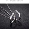 [LinnWell] Amazon Exclusive Brand Men's Necklace Women's Necklace Sterling Silver 925 Pure Silver Popular Ring Couple Necklace Simple Stylish Ring