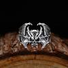 Skeleton Bat Ring Imitation Copper Opening Retro Personalized Trendy Wide Edition Ring Punk Zircon