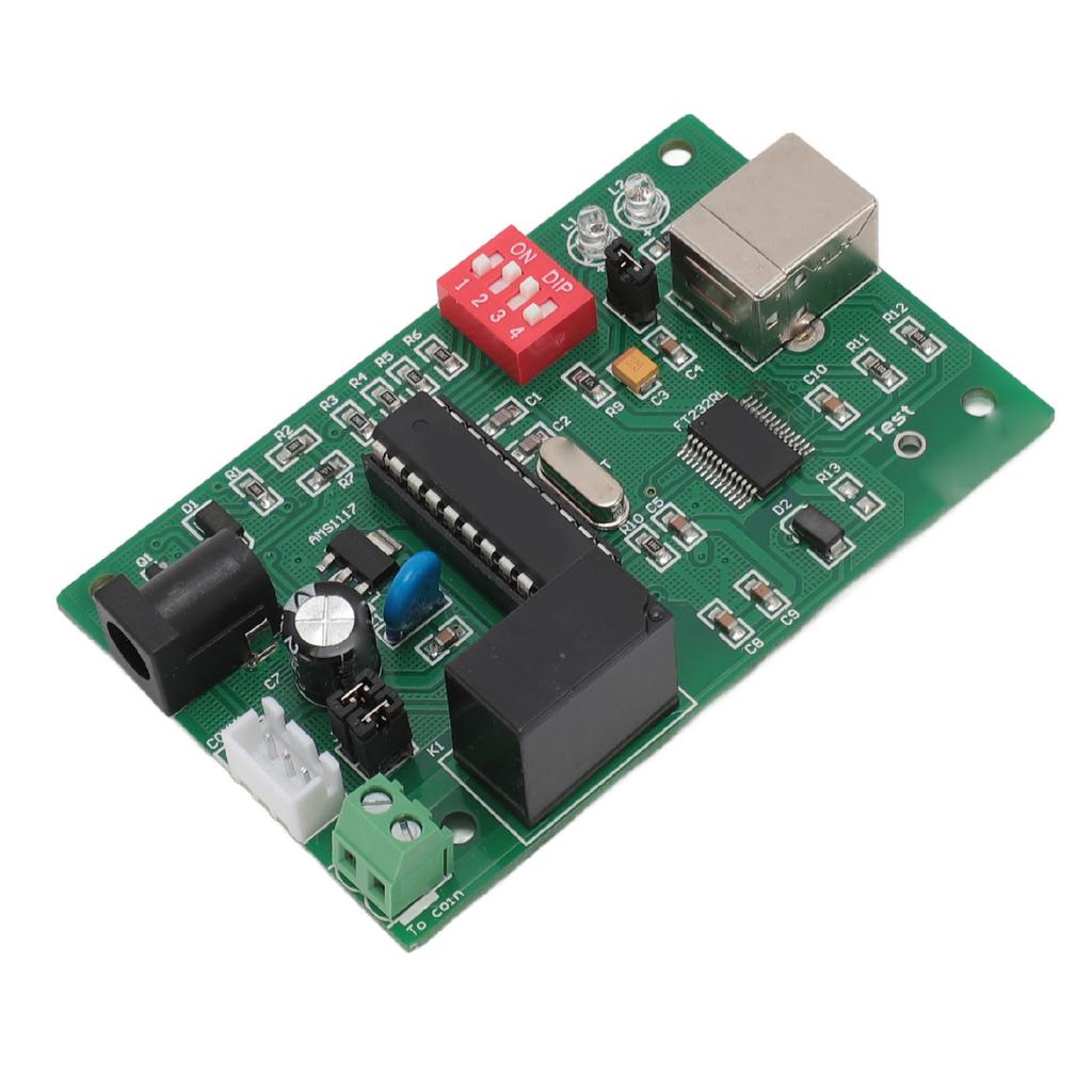 Pulse Coin Acceptor Module USB Interface Data Record Lockout Timer PCB Bill Operator Control Board
