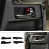 For 2017- Toyota 4Runner Black Wood Grain Inner Car Door Handle Cover Trim