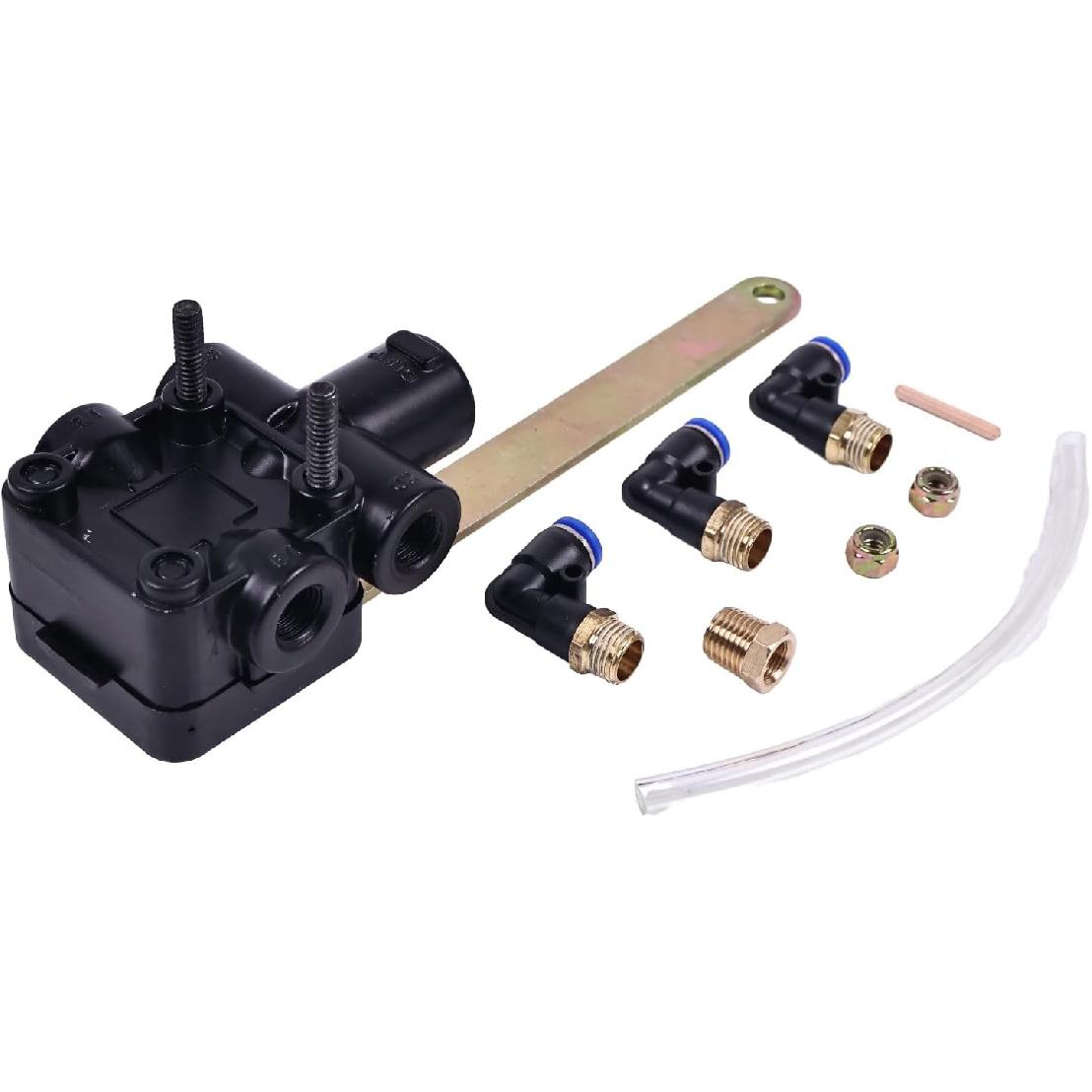 

HOLDWELL Leveling Valve HV9990 KG25395 compatible with Peterbilt Truck 330 335 337 348 357 359 377 378 379 567 579 587 1/4 NPT Port 115 to 175 psi
