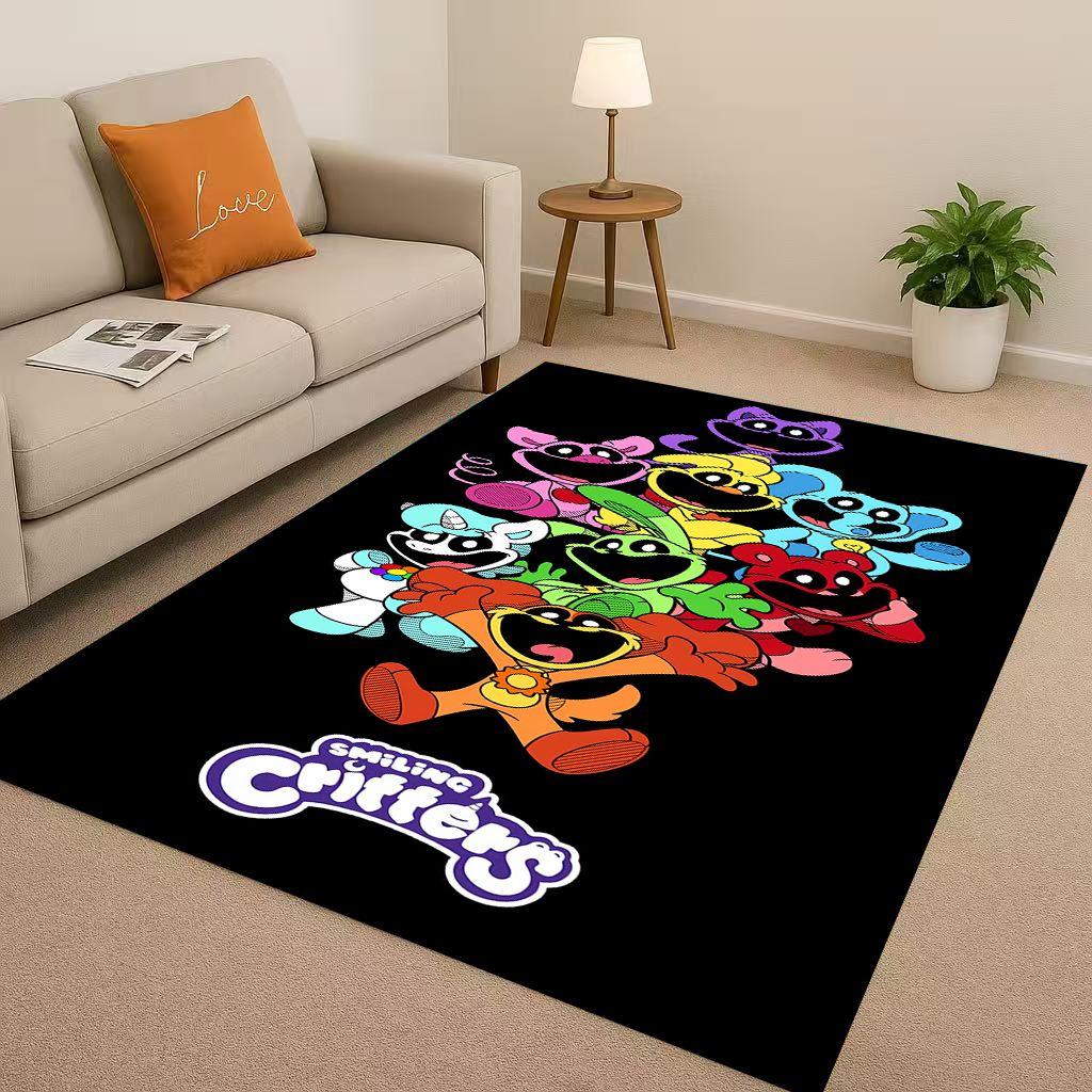 Klassische Cartoon S-Lachende C-Kreaturen Craftycorn Catnap Wohnzimmer Rutschfeste Teppichmatte Teppich für Schlafzimmer Sofa, Heimdekoration Fußmatte