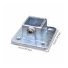Heavy Duty Square Tube Connector Weldno-Weld Silver Hardware Straight