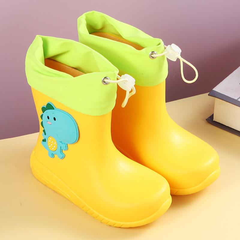Children's rain shoes cartoon frog baby rain boots wear little frog boys and girls children water shoes women waterproof children's models