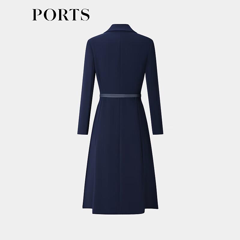 PORTS Women's Double-Breasted Belted Blazer Dress