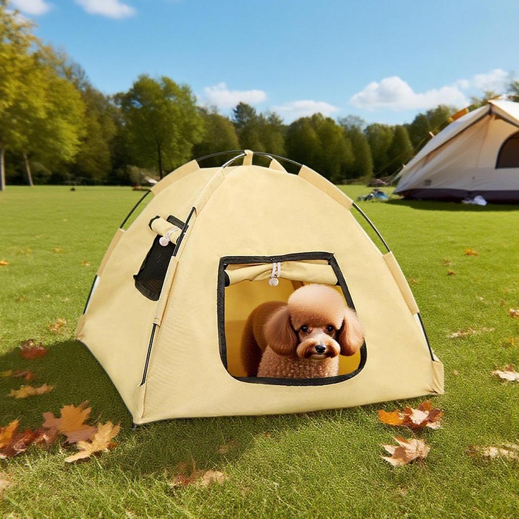 Cat Tent Foldable Pet House for Outside Breathable Portable Cat Tent for Small Animals Beach Travel Camping Balcony Adventure