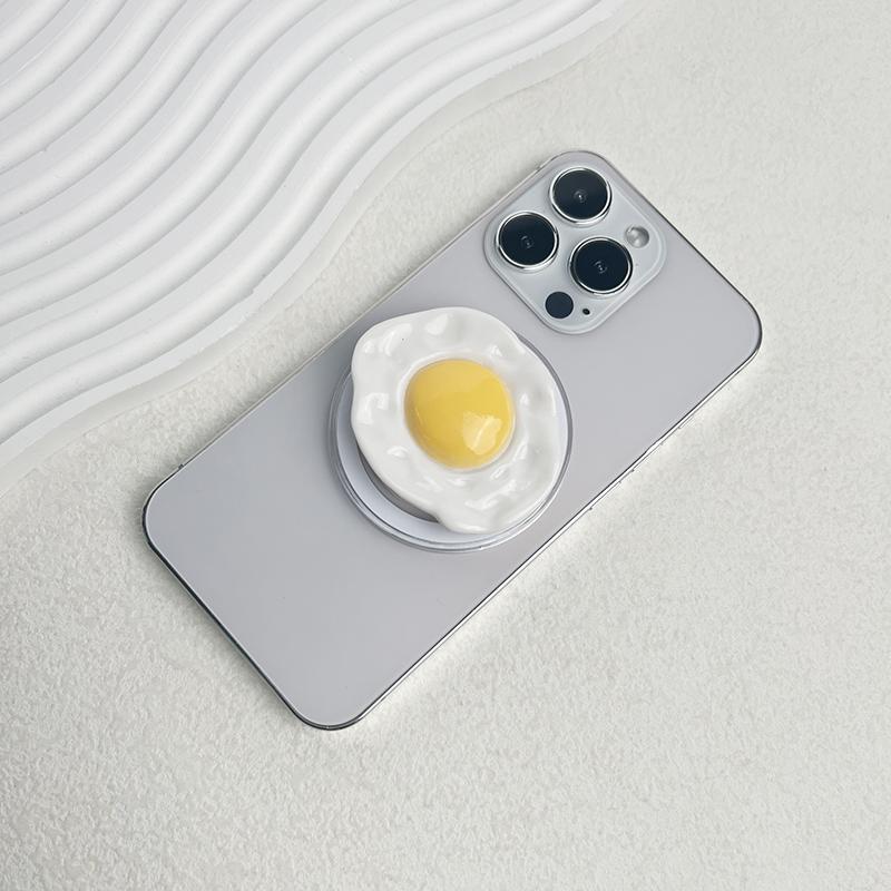 Kreativ Ägg Telefonhållare Vikbar Socket Grepp Tok hållare För Magsafe IPhone Mac Samsung Säker Ringfinger Expanderande Ställ