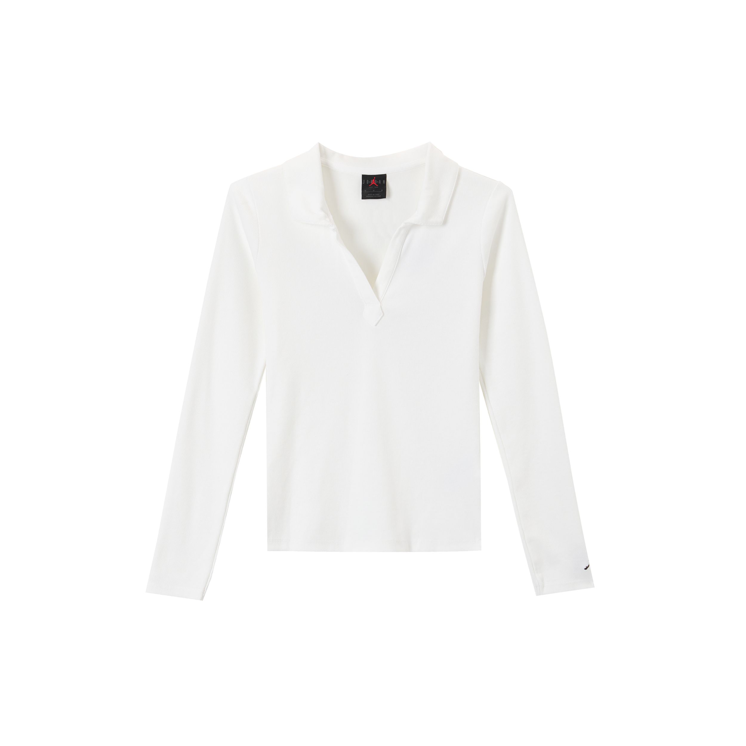 

Jordan Однотонный мягкий удобный трикотажный свитер с V-образным вырезом, женские топы, белый черный FV7192100 S