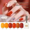 2024 Trending Spring/Summer Pumpkin Orange Long-Lasting Whitening Nail Gel Polish