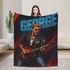 George Michael Decke Qualität Warm Weich Überwurfdecke Winter Studenten Wohnkultur Lustige Tagesdecke