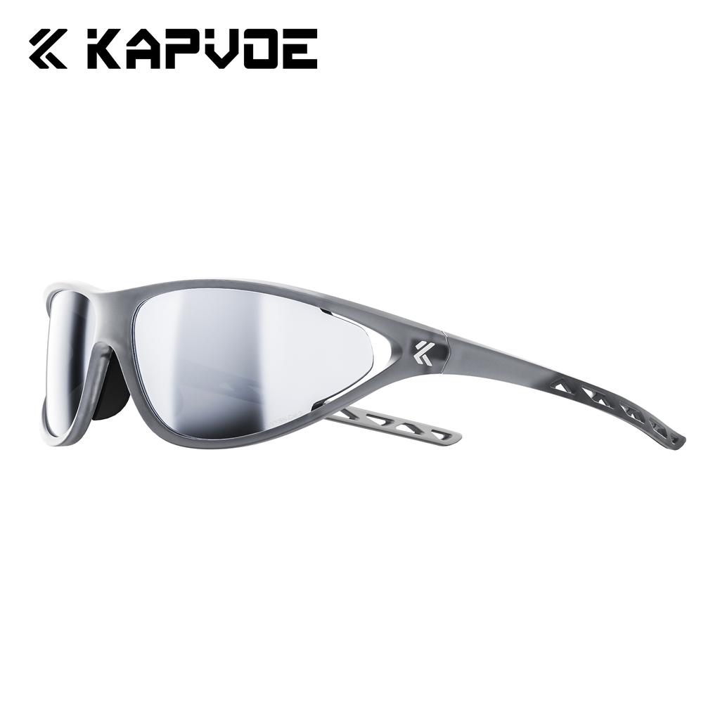 Kapvoe Hot Fashion Cycling Sunglasses Men Photochromic Glasses Mountain Running Hiking Eyewear Sports UV400 Climbing Goggles