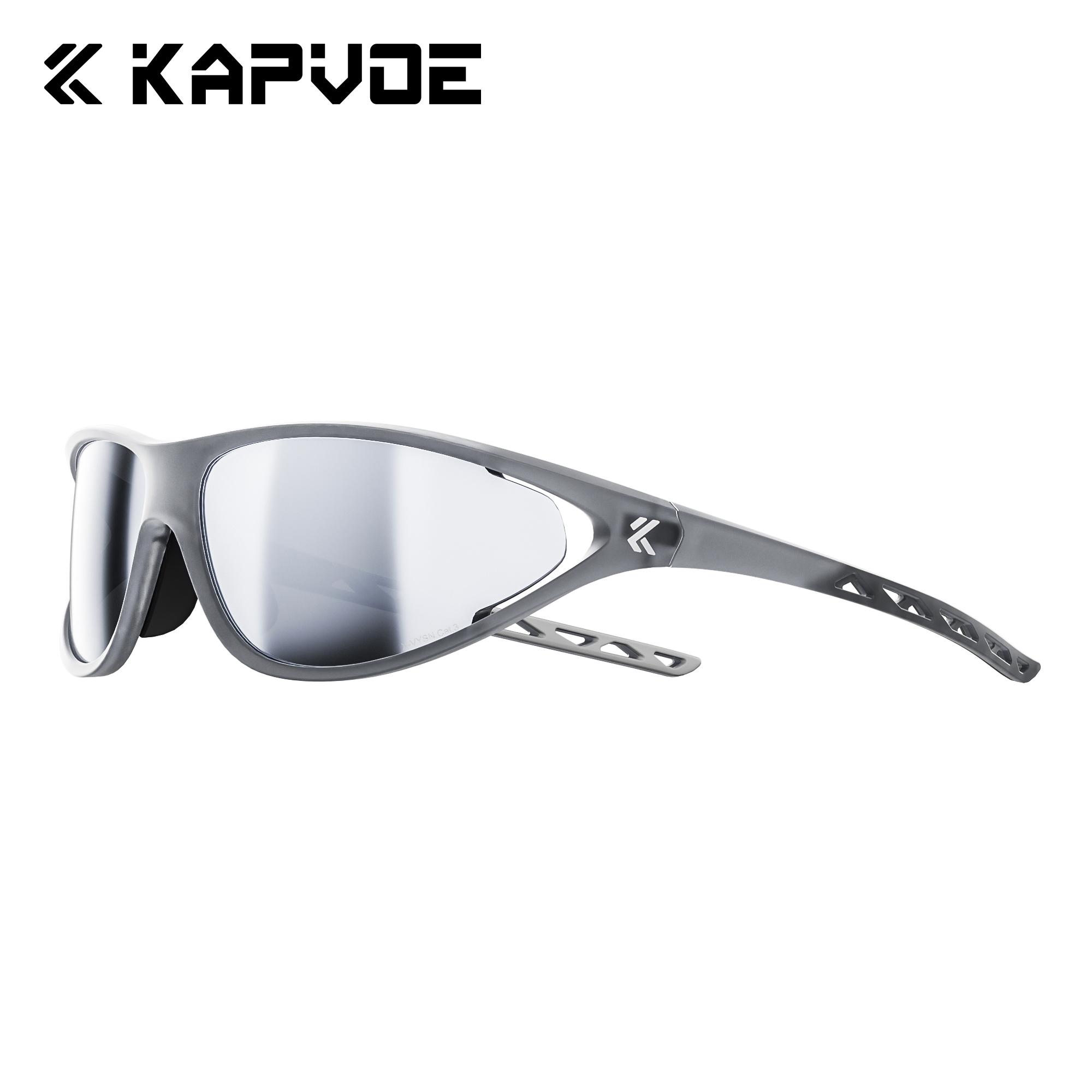 

Kapvoe Hiking Sunglasses Camping Fashion Sunglasses for Men Photochromic Cycling Glasses MTB Bike Goggles Fishing Eyewear Sports