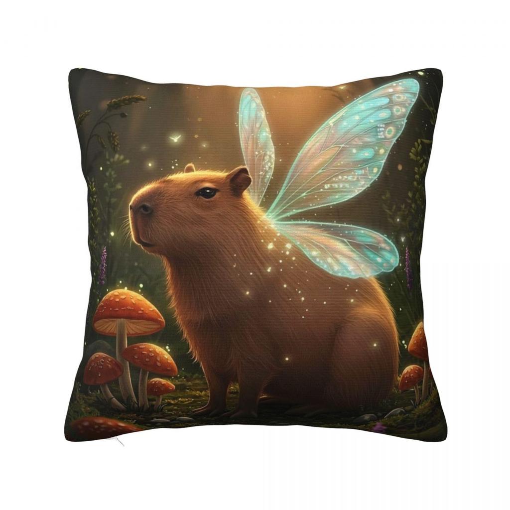 Kawaii Anime Capybara Pillow Cover Fashion Pillow Case For Chair Sofa Home Decoration Cushion Cover Square Pillowcases Gift