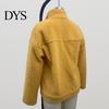 Trendy Women Outerwear Winter Jacket with Double Pockets Thick Fleece Button Closure Cardigan Coat Long Sleeves Warm Windproof Heat Retention Outdoor