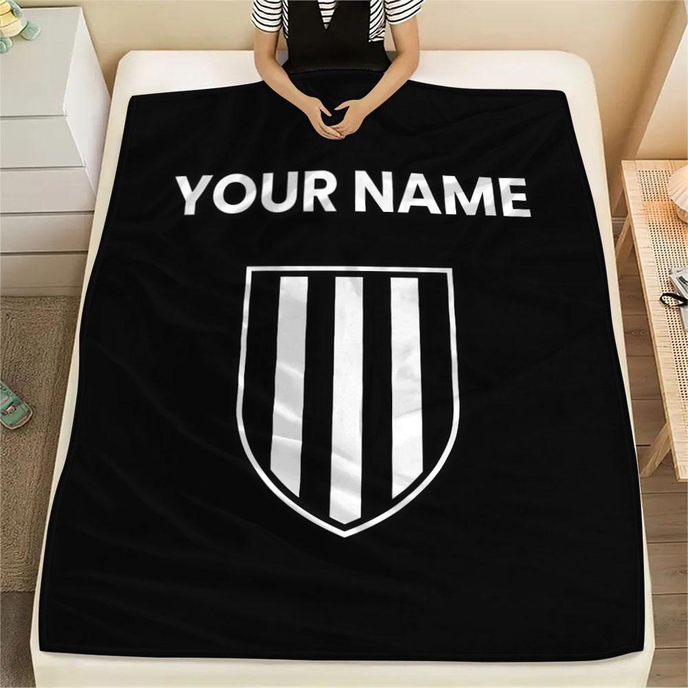 Custom Name,Newcastle United FC Printed Flannel Blanket, Soft Throw for Bedroom Sofa, Washable, Christmas Present, Great Gift.