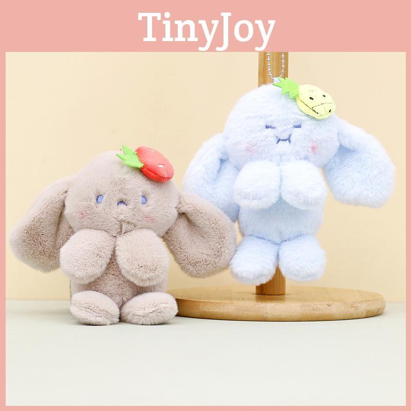 Adorable Plush Bunny Keychain Soft Stuffed Toy Cute Rabbit Bag Charm In Multiple Colors