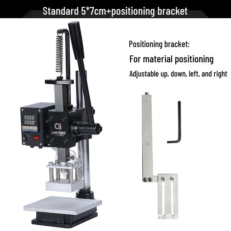 Compact Multi-Functional Heat Stamping & Pressing Machine for PU Leather & Wood Labels
