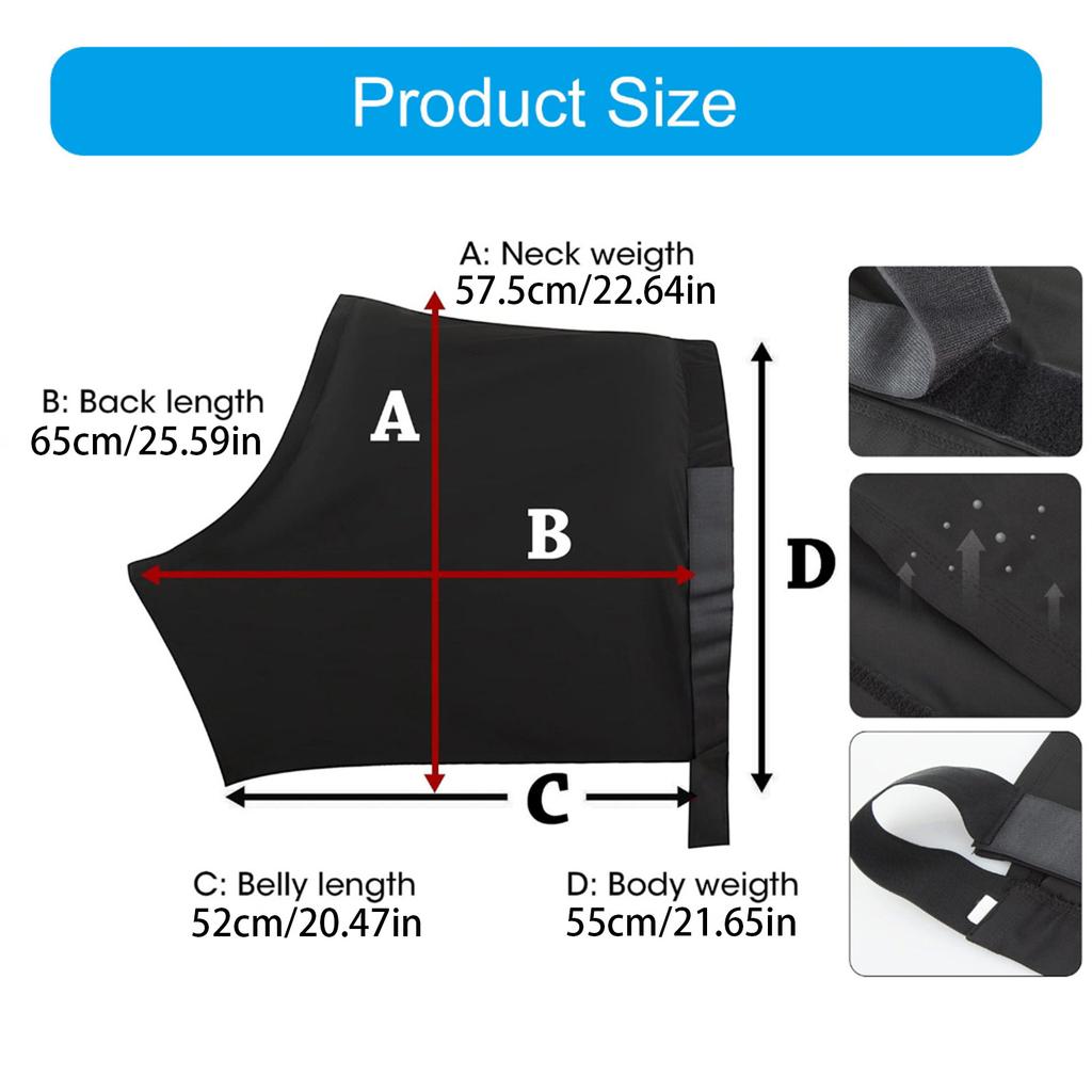 Neck Protection Horse Vest Pad Soft Horse Shoulder Guard Breathable Stretchy Shoulder Guard AntiRub Bib for Horse