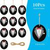 10pcs Tailcoat Tight Clothes Fun Decorations, Graduation Decoration, Label Hangers Party, Festival Pendants, Hanging Decorations