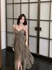 Pure Desire Green Casual Dress With Knit Fabric For Summer Chic Women