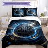Borussia Dortmund Pattern Printed 3PCS Bedding Set Soft Skin-Friendly Washable Duvet Cover & Pillowcases Set All Season Bedroom