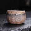 1PC Retro Coarse Pottery Master Cup Heart Meridian Cup Gilt Iron Glaze Old Rock Mud Tea Cup Jianzhan Kung Fu Tea Set Tea Cup