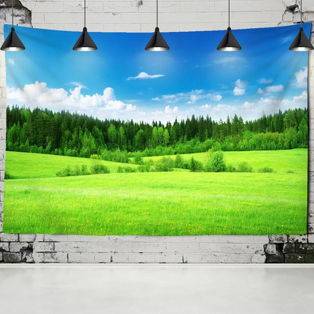 Sníh Hora Příroda Scenérie Tapiserie Tapiserie na stěnu River Hippie Matrace Bohémská ložnice Obývací pokoj Domov Tapiserie na stěnu