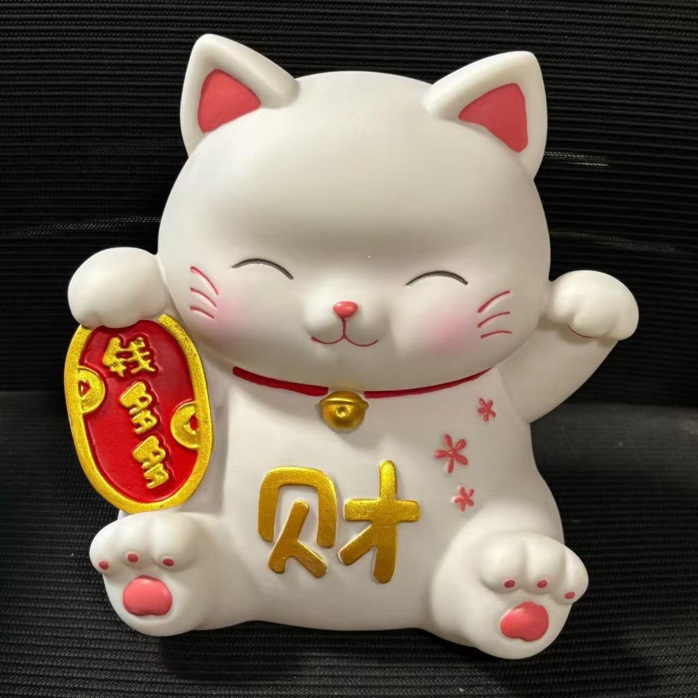 Good Symbolism New Year Saving Box Decorative Cat Ornaments Cartoon Money Boxes  Home Decor
