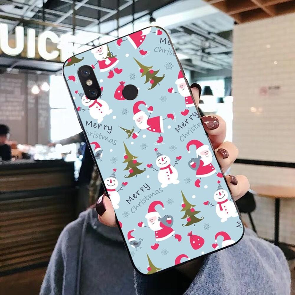 Christmas Cartoon New Year Phone Case For Xiaomi Mi 5X 8 9 10 11 12 lite pro 10T PocoX3pro PocoM3 Note 10 pro lite