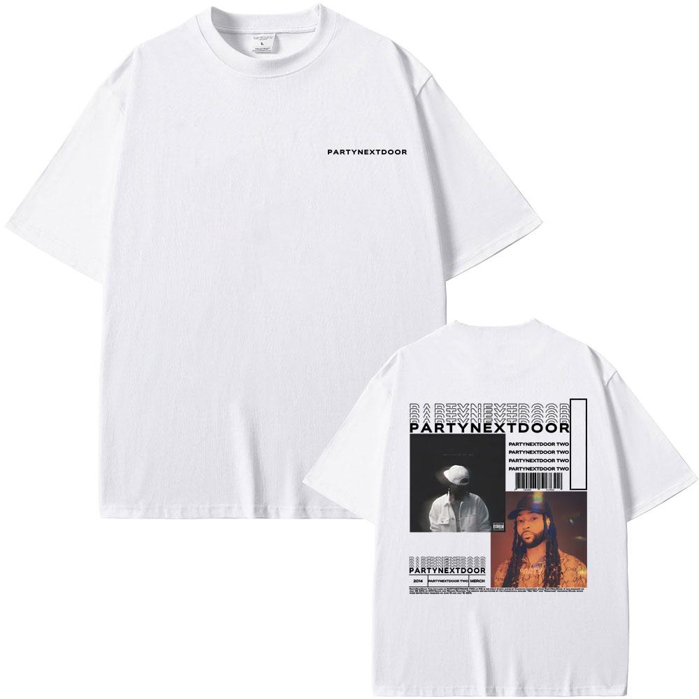Rapper Partynextdoor Partynextdoor Dvě Alba Oboustranný Potisk Tričko Pánské Hip Hop Vintage Trička Pánské Nadměrné Streetwear