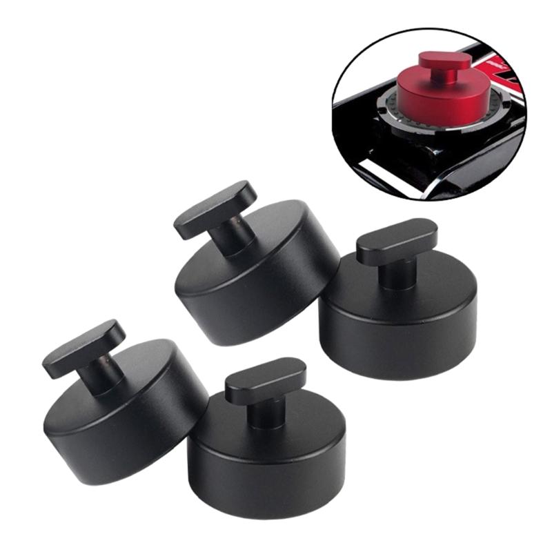 Pack of 4 Car Aluminum Alloy Jacking Pads Adapter Suitable for Protects Rockers Panel and Chassis Automotive Repair Tool