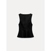 Za2025 Spring New Women's Clothing Square Collar Sleeveless Cropped Short Skirt Hem Stretch Comfortable Top 2180011