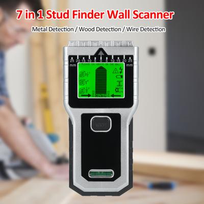 7 In 1 Stud Finder Wood Studs Metal Detecion Detection of Live Cable Metal Depth Measurement Finder Wall Detector Scanner