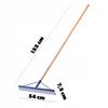 KADAX Metal Rake For Leaves Grass Stones Garden Solid 155cm With Handle