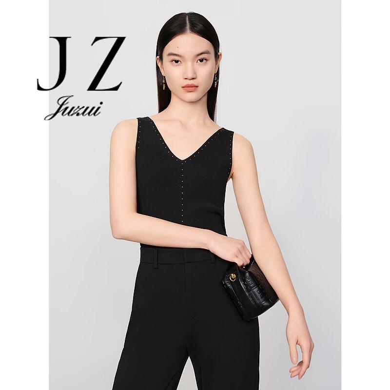 JUZUI Женский 2025 Весенний Комфортный Вязаный Жилет без Рукавов JWEC31301 XL