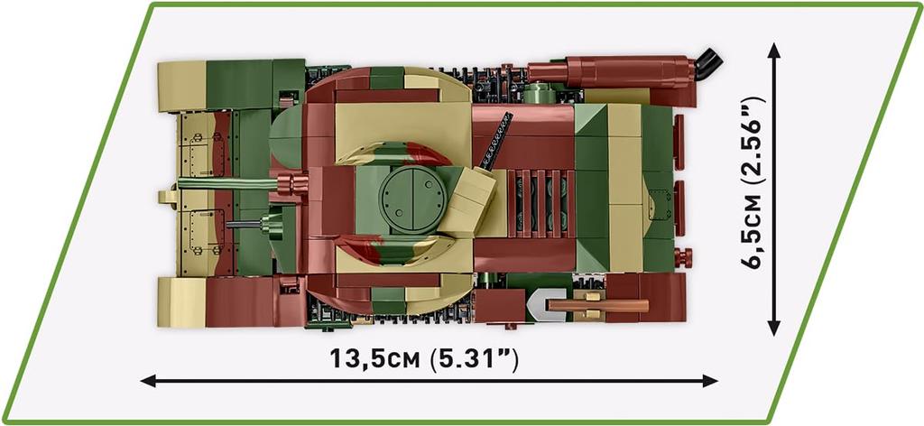 COBI Block Japanese Army Tank Type 95 Hago 380 Pieces Compatible with Lego IN 3115 1/35 [MADE EU]